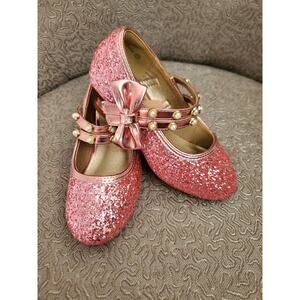 Glittery Pink Dress Shoes for Kids